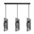 Savoy House Hillbourne Three Light Linear Chandelier in Matte Black - 1-8031-3-89