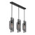 Savoy House Hillbourne Three Light Linear Chandelier in Matte Black - 1-8031-3-89