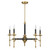 Savoy House Consulate Five Light Chandelier in Matte Black and Warm Brass - 1-9511-5-143 Savoy House Consulate Five Light Chandelier in Matte Black and Warm Brass - 1-9511-5-143