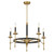 Savoy House Consulate Five Light Chandelier in Matte Black and Warm Brass - 1-9511-5-143 Savoy House Consulate Five Light Chandelier in Matte Black and Warm Brass - 1-9511-5-143