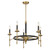 Savoy House Consulate Five Light Chandelier in Matte Black and Warm Brass - 1-9511-5-143 Savoy House Consulate Five Light Chandelier in Matte Black and Warm Brass - 1-9511-5-143