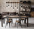 Savoy House Burgess Eight Light Linear Chandelier in Durango - 1-990-8-41
