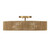 Savoy House Ashe Five Light Semi Flush Mount in Warm Brass and Rope - 6-1682-5-320