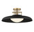 Savoy House Gavin One Light Semi-Flush Mount in Matte Black with Warm Brass - 6-1685-1-143