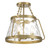 Savoy House Crawford Three Light Semi-Flush Mount in Warm Brass - 6-1802-3-322