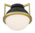 Savoy House Carlysle One Light Flush Mount in Matte Black with Warm Brass - 6-4602-1-143