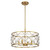Savoy House Bailey Four Light Convertible Semi-Flush /Pendant in Warm Brass - 6-8410-4-322