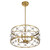 Savoy House Bailey Four Light Convertible Semi-Flush /Pendant in Warm Brass - 6-8410-4-322