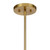 Savoy House Bailey Four Light Convertible Semi-Flush /Pendant in Warm Brass - 6-8410-4-322