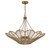Savoy House Cyperas Five Light Pendant in Warm Brass and Rope - 7-1825-5-320