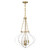 Savoy House Mercer Four Light Pendant in White and Warm Brass - 7-4866-4-142