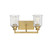 Savoy House Hampton Two Light Bath Bar in Warm Brass - 8-1972-2-322