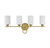 Savoy House Woodbury Four Light Bath Bar in Warm Brass - 8-530-4-322