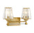 Savoy House Garnet Two Light Bathroom Vanity in Warm Brass - 8-6001-2-322