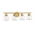 Savoy House Carson Four Light Bath Bar in Warm Brass - 8-4050-4-322