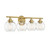 Savoy House Carson Four Light Bath Bar in Warm Brass - 8-4050-4-322