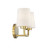 Savoy House Capra Two Light Bath Bar in Warm Brass - 8-4090-2-322
