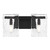Savoy House Genry Two Light Bathroom Vanity in Matte Black - 8-8204-2-BK