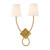 Savoy House Barclay Two Light Wall Sconce in Warm Brass - 9-4928-2-322