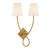 Savoy House Barclay Two Light Wall Sconce in Warm Brass - 9-4928-2-322