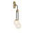 Savoy House Couplet Two Light Wall Sconce in Matte Black with Warm Brass - 9-6696-2-143