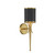 Savoy House Quincy One Light Wall Sconce in Matte Black with Warm Brass - 9-9944-1-143 Savoy House Quincy One Light Wall Sconce in Matte Black with Warm Brass - 9-9944-1-143