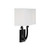 Savoy House Rhodes Two Light Wall Sconce in Matte Black - 9-998-2-89