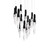 Schonbek Beyond Kindjal LED Pendant in Black - BPD13215-BK