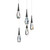 Schonbek Beyond Hibiscus LED Pendant in Black - BPD21205-BK