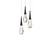 Schonbek Beyond Hibiscus LED Pendant in Black - BPD21203-BK