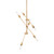 Visual Comfort Studio Axis Six Light Chandelier in Satin Brass - 3100506-848