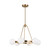 Visual Comfort Studio Clybourn Six Light Chandelier in Satin Brass - 3161606-848
