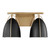 Visual Comfort Studio Norman Two Light Wall / Bath in Satin Brass - 4451702-848