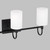 Visual Comfort Studio Oak Moore Three Light Bath Vanity in Midnight Black - 4457103-112