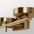 Visual Comfort Studio Zire Three Light Bath in Satin Brass - 4490303EN3-848