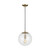 Visual Comfort Studio Leo - Hanging Globe One Light Pendant in Satin Brass - 6701801EN7-848 Visual Comfort Studio Leo - Hanging Globe One Light Pendant in Satin Brass - 6701801EN7-848