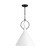 Visual Comfort Studio Lyon One Light Pendant in Matte White - 6684901-115