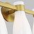 Visual Comfort Studio Moritz Three Light Vanity in Burnished Brass with Milk White Glass - AEV1003BBSMG
