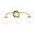 Visual Comfort Studio Galassia Three Light Vanity in Burnished Brass - AEV1013BBS Visual Comfort Studio Galassia Three Light Vanity in Burnished Brass - AEV1013BBS
