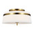 Visual Comfort Studio Cordtlandt Three Light Semi-Flush Mount in Burnished Brass - AF1153BBS