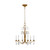 Visual Comfort Studio Shannon Six Light Chandelier in Antique Gild - CC1616ADB