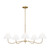 Visual Comfort Studio Laguna Five Light Chandelier in Burnished Brass - CC1695BBS