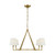 Visual Comfort Studio Perth Four Light Chandelier in Burnished Brass - CC1724BBS