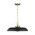 Visual Comfort Studio Wellfleet One Light Pendant in Midnight Black and Burnished Brass - CP1231MBKBBS