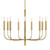 Visual Comfort Studio Brianna Nine Light Chandelier in Burnished Brass - EC1009BBS