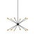 Visual Comfort Studio Jax 12 Light Chandelier in Midnight Black - EC10312MBK