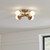 Visual Comfort Studio Nodes Four Light Flush Mount in Burnished Brass - KF1034BBS