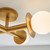 Visual Comfort Studio Nodes Four Light Flush Mount in Burnished Brass - KF1034BBS
