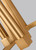 Visual Comfort Studio Conant Four Light Lantern in Gilded Satin Brass - F3150/4GSB
