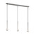Visual Comfort Studio Nodes Three Light Linear Pendant in Polished Nickel - KC1143PN